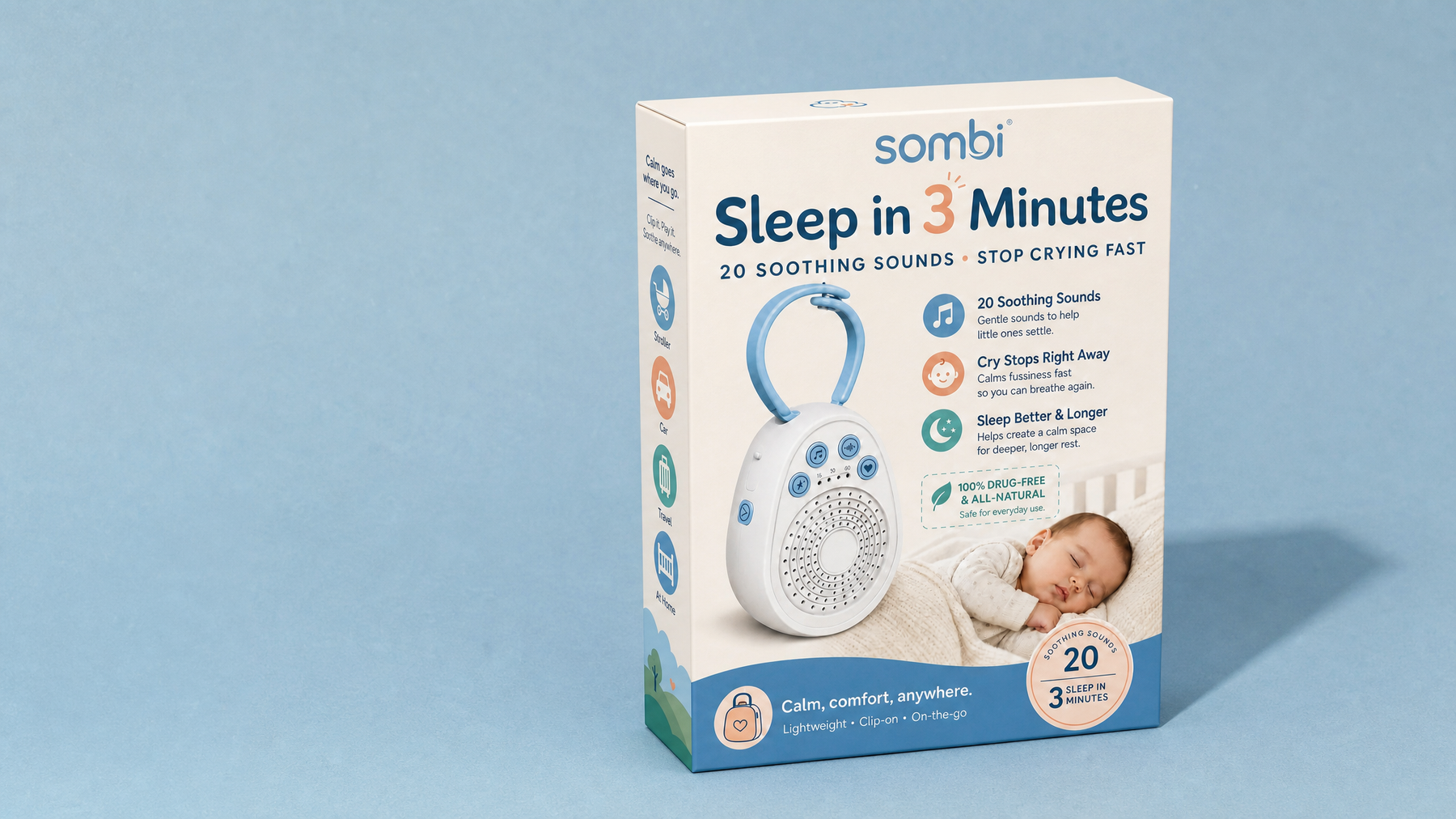 Sombi homepage hero packaging image