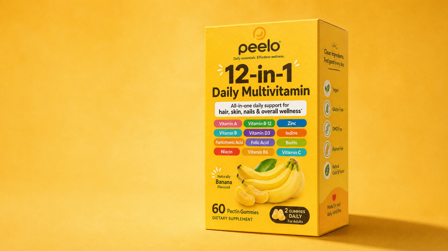 Peelo homepage hero packaging image